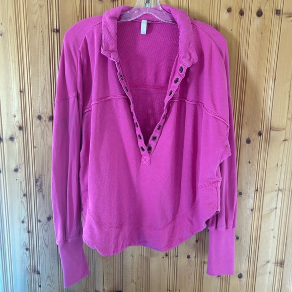 Anthropologie Pilcro Collared V Neck Sweatshirt - Picture 2 of 6
